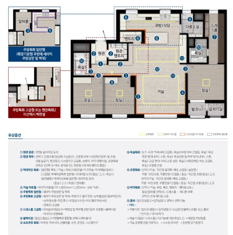 평면 · 유상옵션